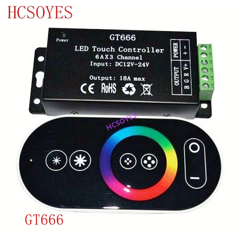 GT666 RGB LED Ʈ Ʈѷ  RF ġ  DC 1..